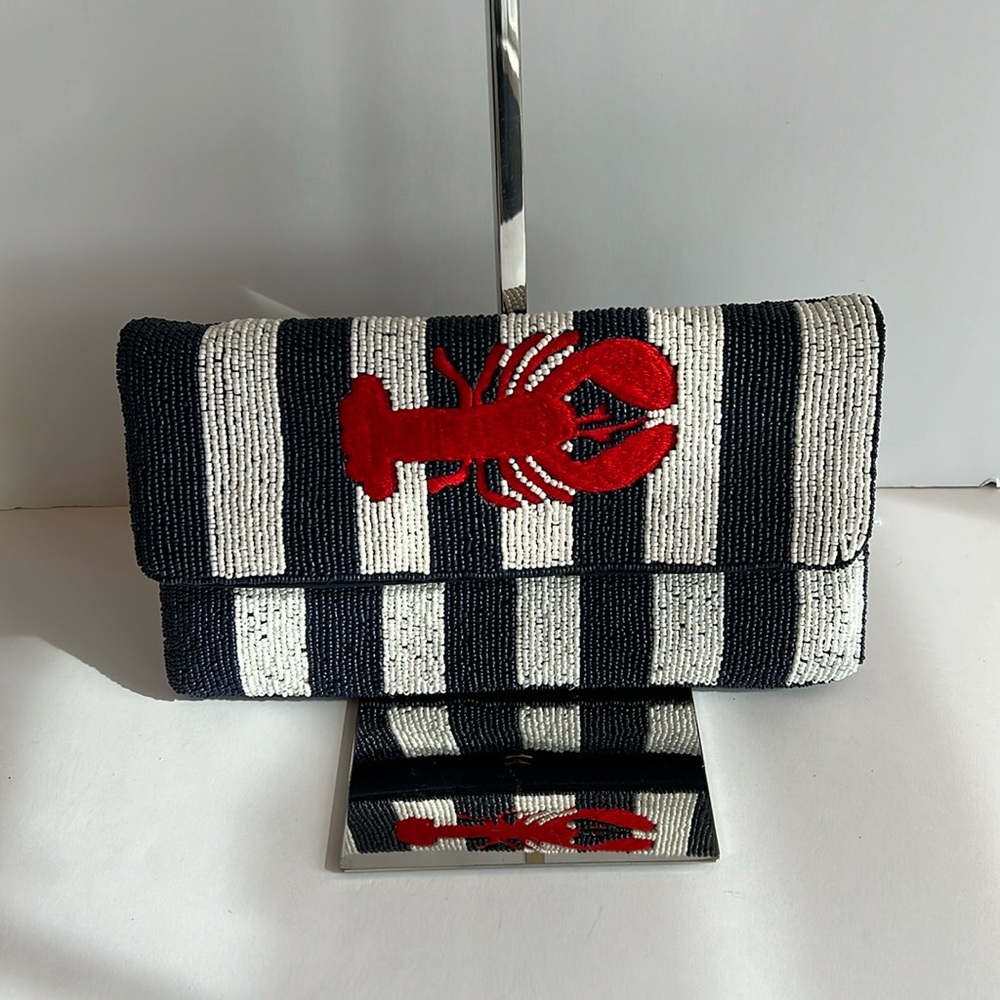 Lisi Lerch Beaded Lobster Clutch